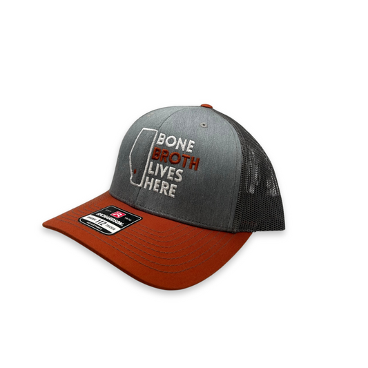 Bone Broth Lives Here - Embroidered Baseball Cap