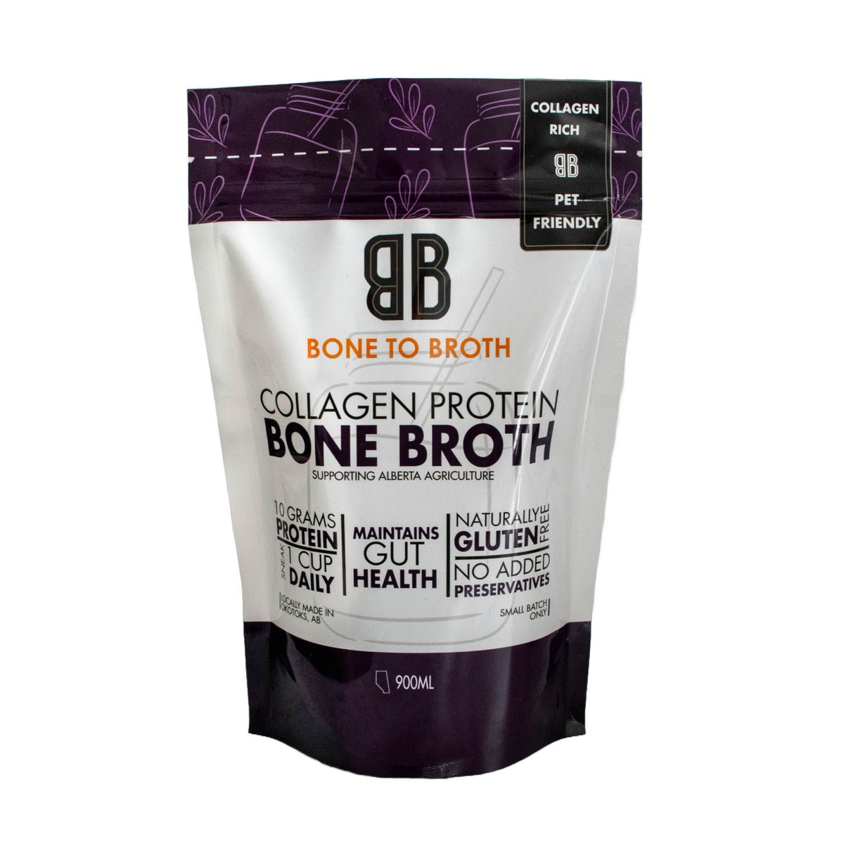 Collagen Protein Bone Broth 900ml Liquid – Frozen