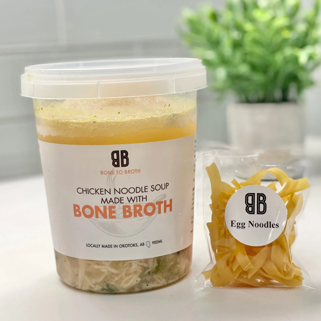 Chicken Noodle Soup made with Bone Broth