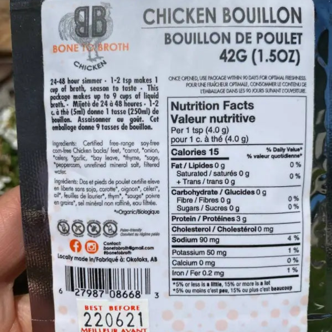 Chicken Bone Broth Bouillon 1.5oz