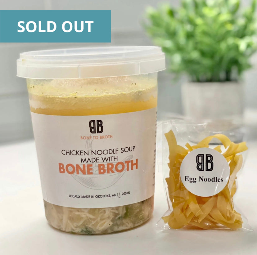 Chicken Noodle Soup made with Bone Broth
